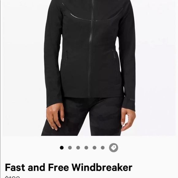 NWT Lululemon Fast and Free Windbreaker 8 - Picture 6 of 8